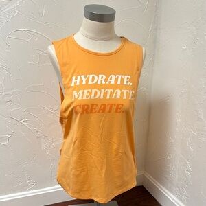 Wild Fox Orange Graphic Tank Top